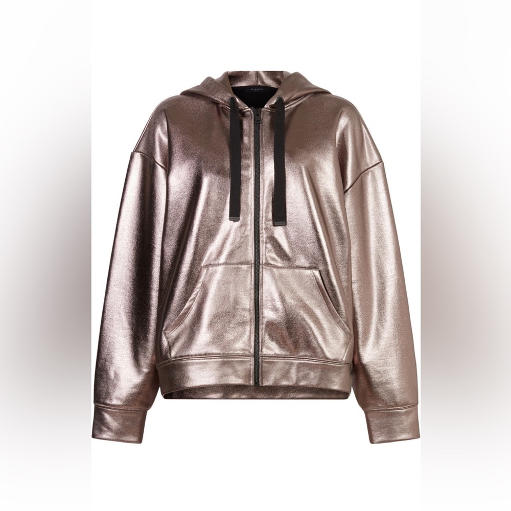 Allsaints - Chlo Metallic Hoodie